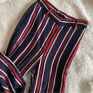 Striped Navy and Red Pants